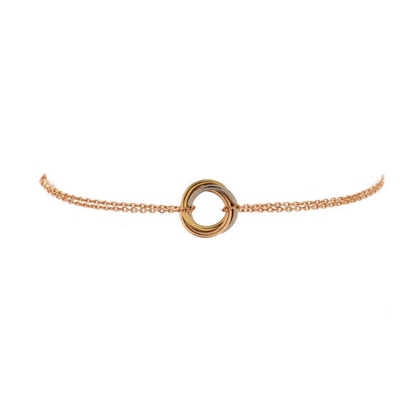 Cartier Trinity Chain Bracelet 18K Tricolor Gold - Picture 1 of 3